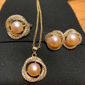 Necklace, Earring And Ring Set